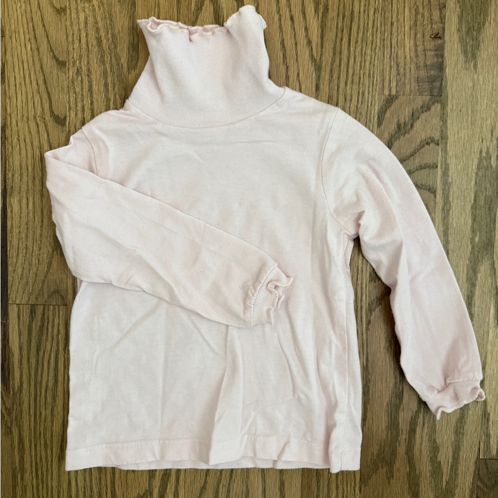Kids Light Pink Long Sleeve Turtleneck